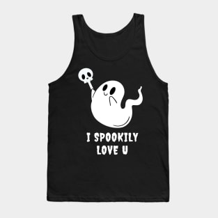 I Spookily Love You – Halloween Playful Ghost Tank Top